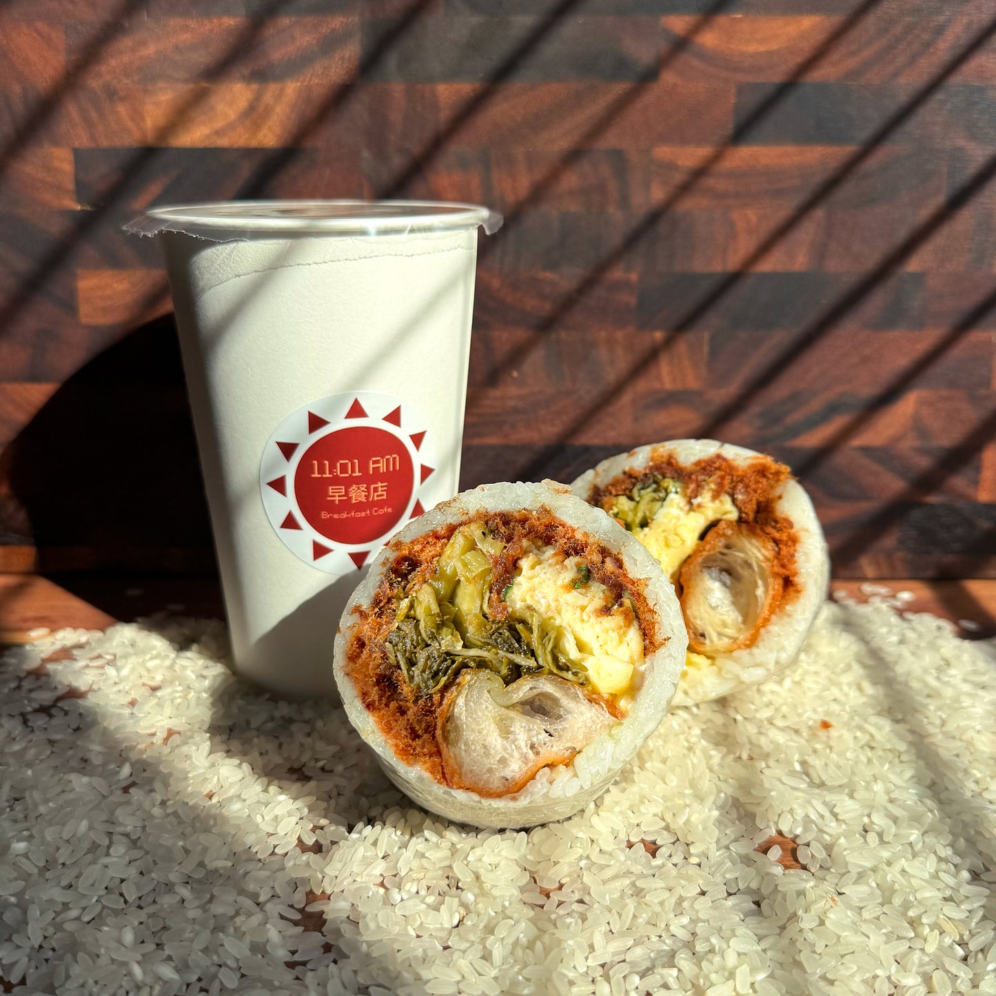 台式酸菜飯糰套餐 (Pickled Mustard Green Rice Ball Combo)