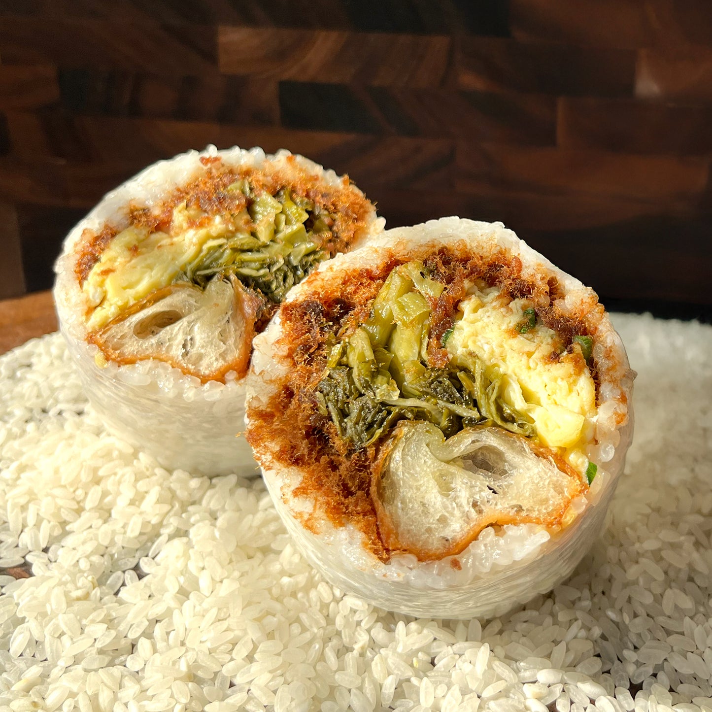 台式酸菜飯糰 (Pickled Mustard Green Rice Ball)